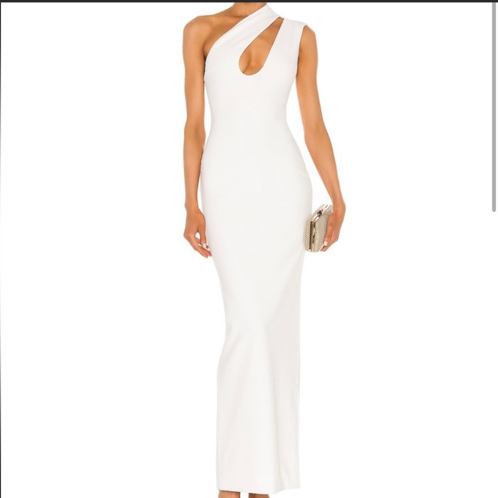 Solace London Dress Krista Maxi White Dress - Size 6